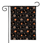 White And Orange Aboriginal Art Print House Flag