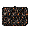 White And Orange Aboriginal Art Print Laptop Sleeve