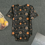 White And Orange Aboriginal Art Print Men's Bodysuit