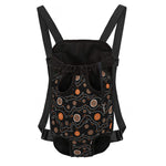 White And Orange Aboriginal Art Print Pet Carrier Backpack