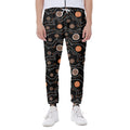 White And Orange Aboriginal Art Print Joggers