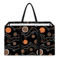 White And Orange Aboriginal Art Print Utility Tote Bag
