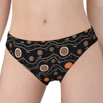 White And Orange Aboriginal Art Print Women's Panties