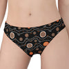 White And Orange Aboriginal Art Print Women's Panties