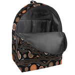 White And Orange Aboriginal Dot Print Backpack