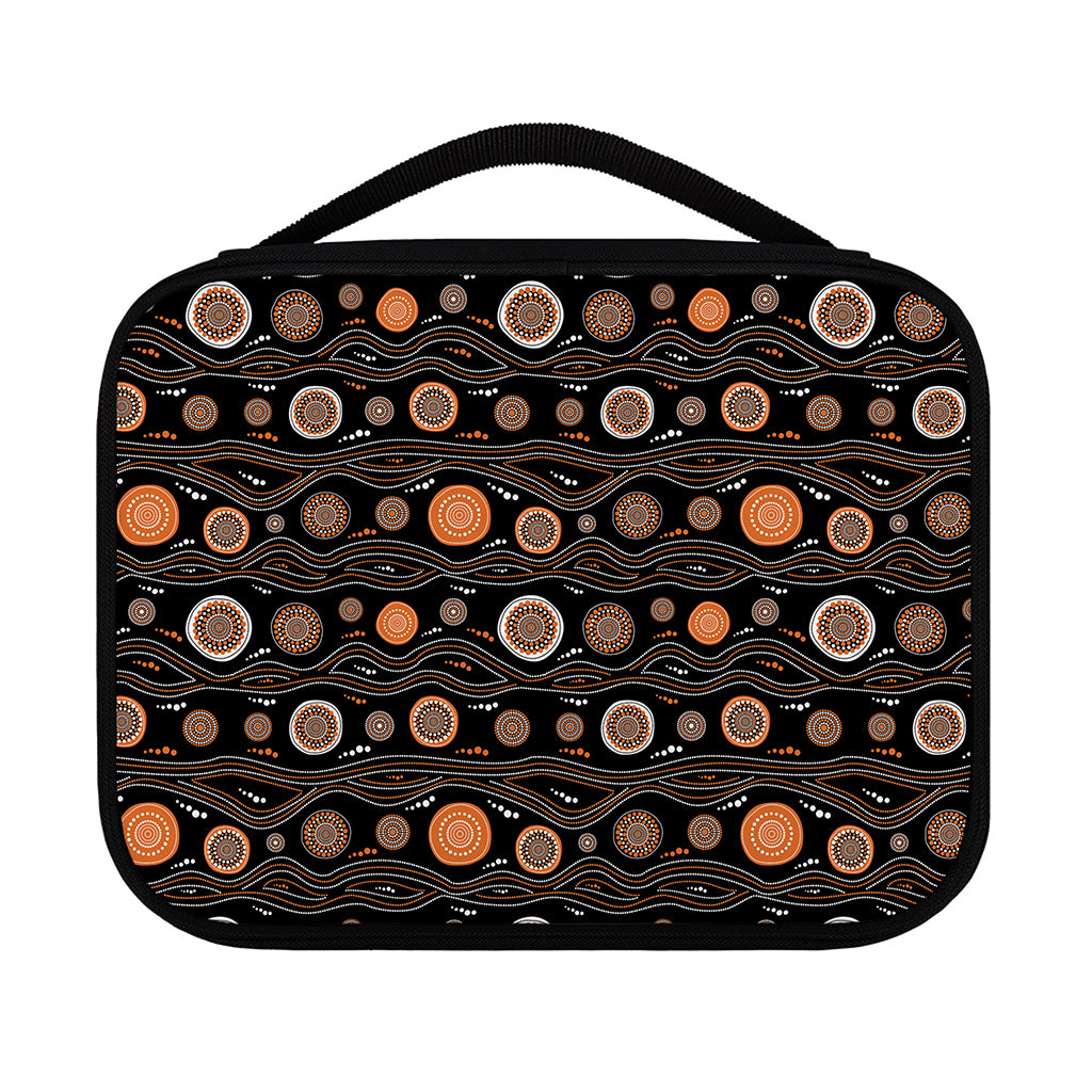 White And Orange Aboriginal Dot Print Classic Bible Case