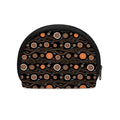 White And Orange Aboriginal Dot Print Coin Purse