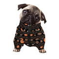 White And Orange Aboriginal Dot Print Dog Zip Up Jacket