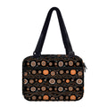 White And Orange Aboriginal Dot Print Double Strap Bible Bag