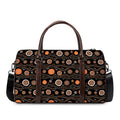 White And Orange Aboriginal Dot Print Duffel Bag