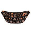 White And Orange Aboriginal Dot Print Fanny Pack