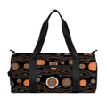 White And Orange Aboriginal Dot Print Gym Bag