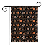 White And Orange Aboriginal Dot Print House Flag