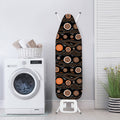White And Orange Aboriginal Dot Print Ironing Board Cover