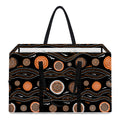 White And Orange Aboriginal Dot Print Utility Tote Bag