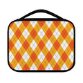 White And Orange Argyle Pattern Print Classic Bible Case