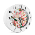 White And Pink Alstroemeria Print Alarm Clock