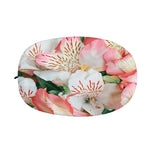 White And Pink Alstroemeria Print Car Side Mirror Covers