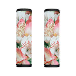 White And Pink Alstroemeria Print Handle Covers
