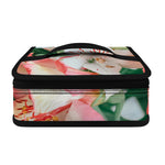 White And Pink Alstroemeria Print Small Lunch Bag