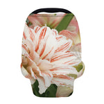 White And Pink Amaryllis Print Baby Seat Cover