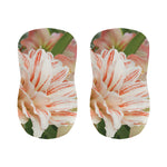 White And Pink Amaryllis Print Bar Stool Covers