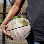 White And Pink Amaryllis Print Basketball