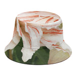 White And Pink Amaryllis Print Bucket Hat