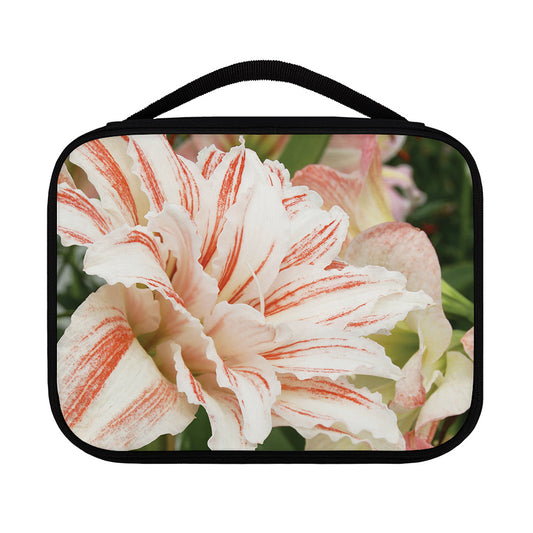White And Pink Amaryllis Print Classic Bible Case