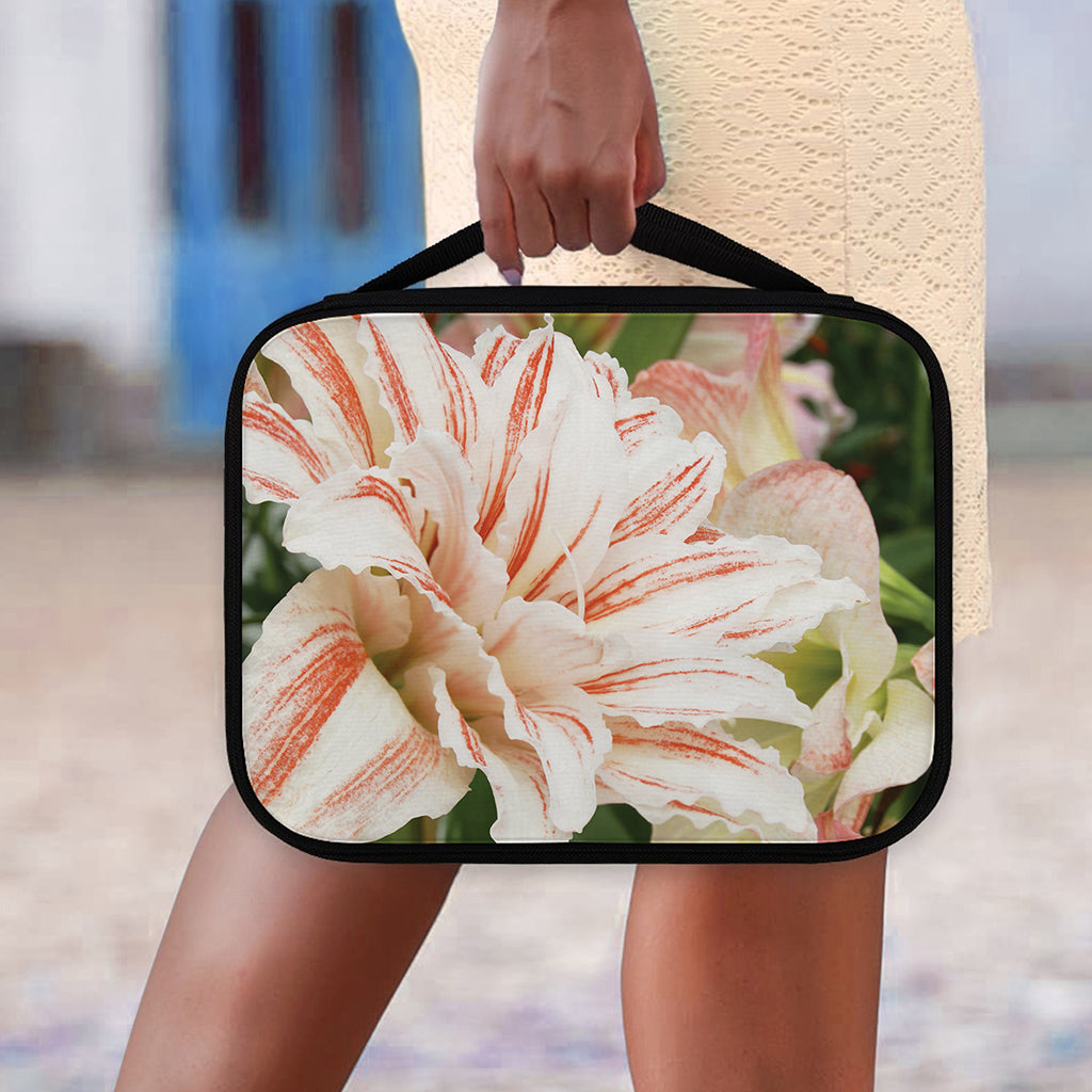 White And Pink Amaryllis Print Classic Bible Case