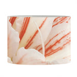White And Pink Amaryllis Print Drum Lamp Shade