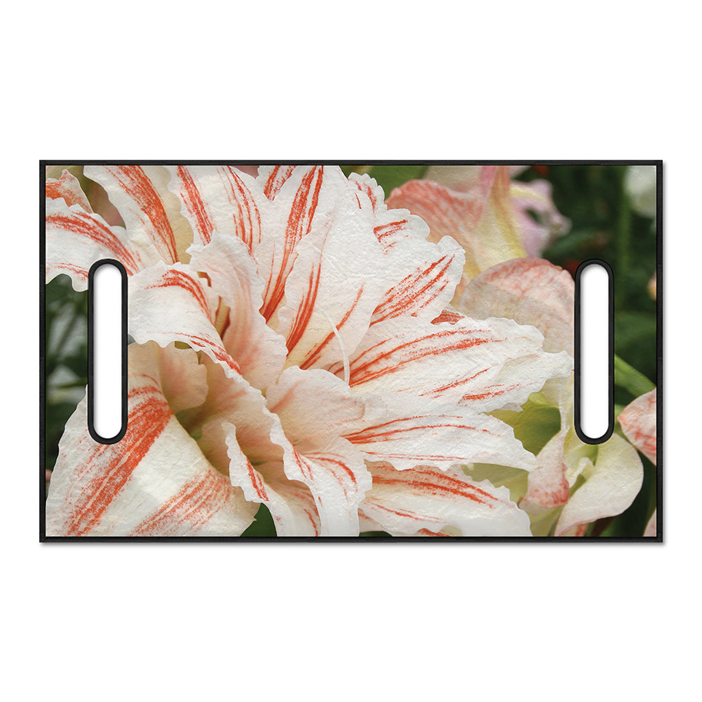 White And Pink Amaryllis Print Golf Cart Seat Cover