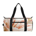 White And Pink Amaryllis Print Gym Bag