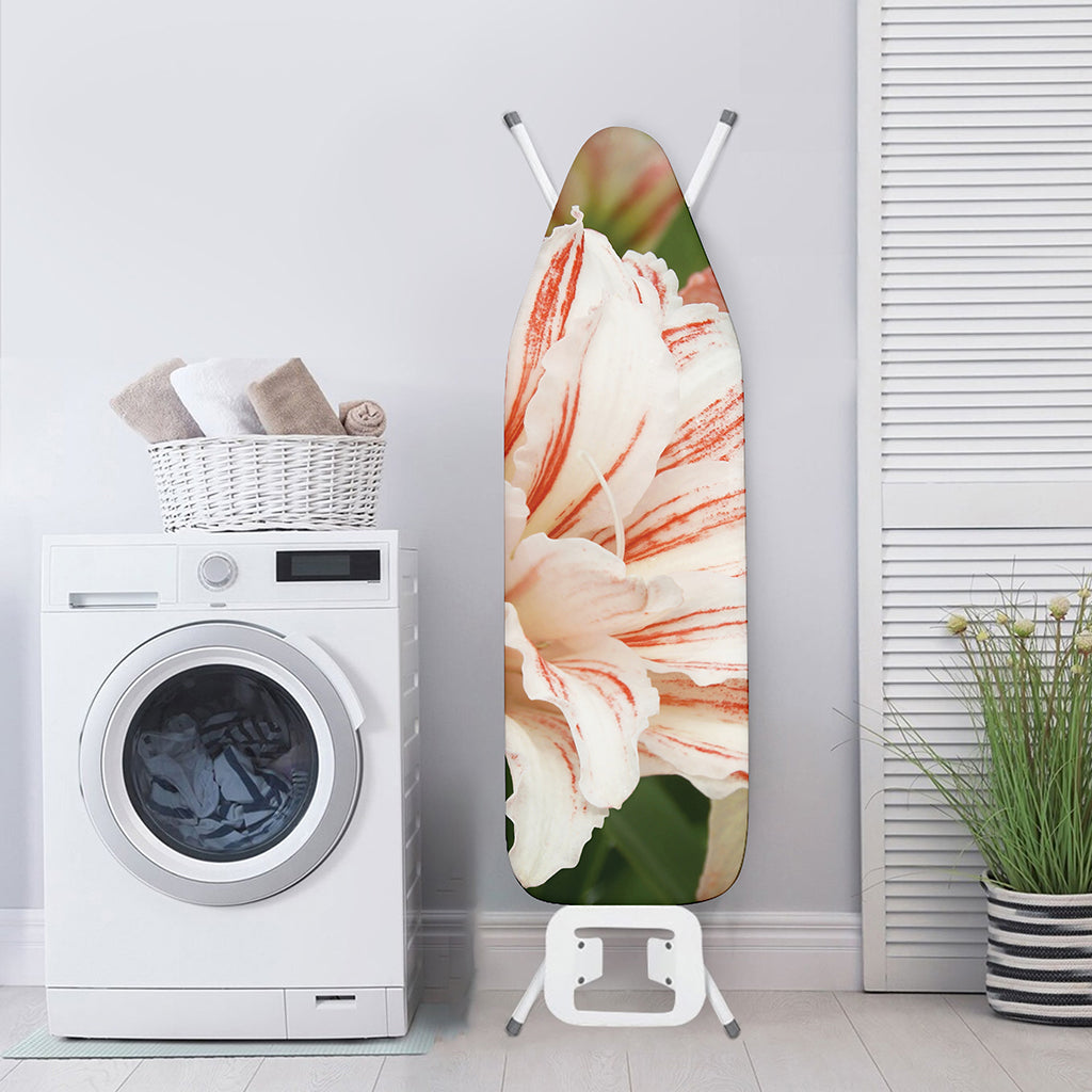 White And Pink Amaryllis Print Ironing Board Cover