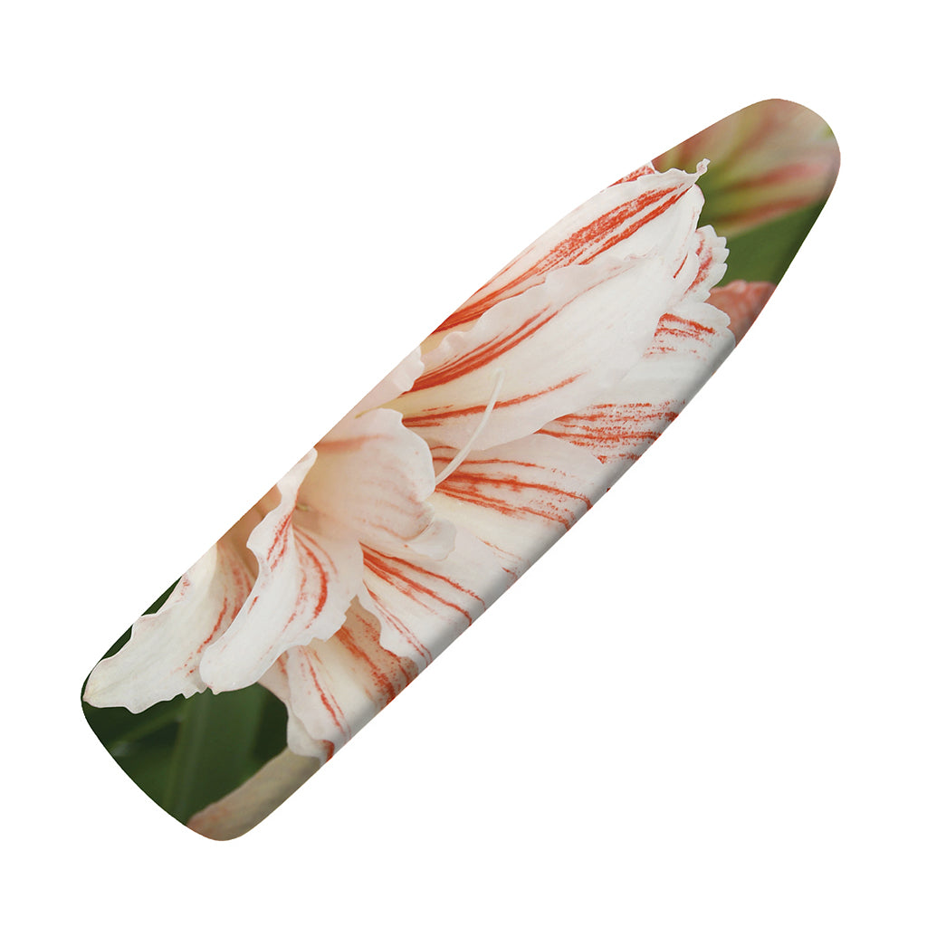 White And Pink Amaryllis Print Ironing Board Cover