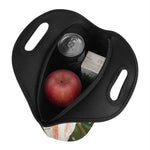 White And Pink Amaryllis Print Neoprene Lunch Bag