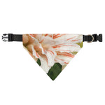 White And Pink Amaryllis Print Over The Collar Dog Bandana