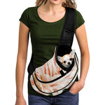 White And Pink Amaryllis Print Pet Sling Carrier