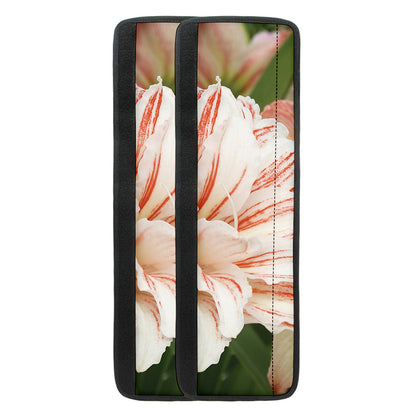 White And Pink Amaryllis Print Refrigerator Handle Covers