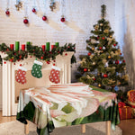 White And Pink Amaryllis Print Tablecloth