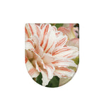 White And Pink Amaryllis Print Toilet Lid Cover