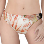 White And Pink Amaryllis Print Women's Thong