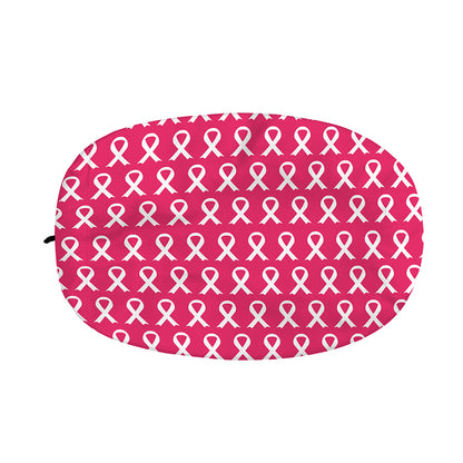White And Pink Breast Cancer Print Car Side Mirror Covers