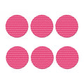 White And Pink Breast Cancer Print Coaster Set