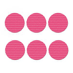 White And Pink Breast Cancer Print Coaster Set
