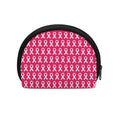 White And Pink Breast Cancer Print Coin Purse