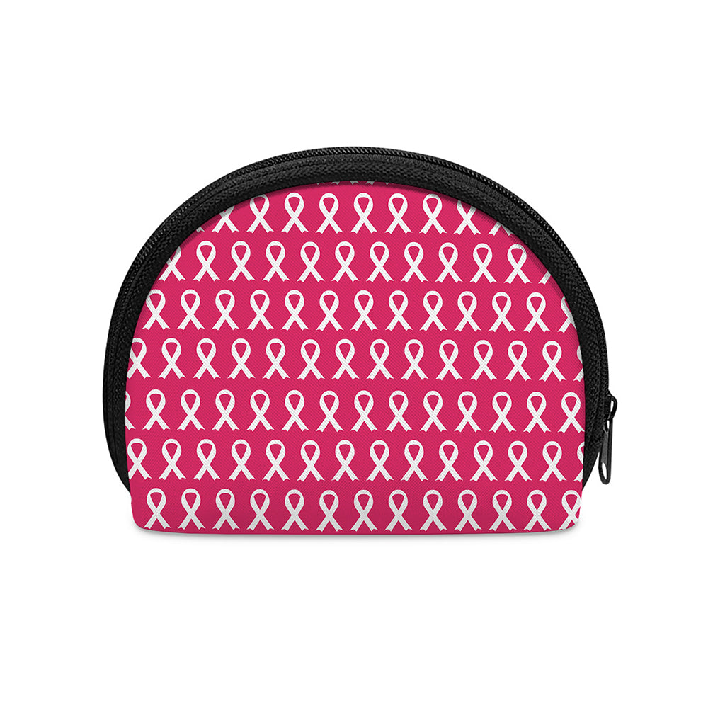 White And Pink Breast Cancer Print Coin Purse