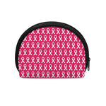 White And Pink Breast Cancer Print Coin Purse