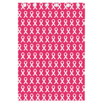 White And Pink Breast Cancer Print Curtain