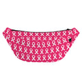White And Pink Breast Cancer Print Fanny Pack